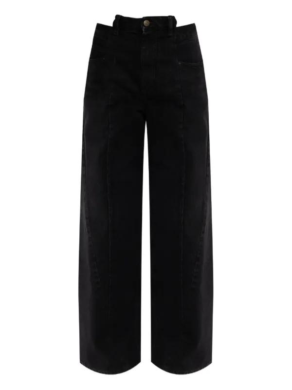 Maison Margiela Cutout-panel Pants in Black