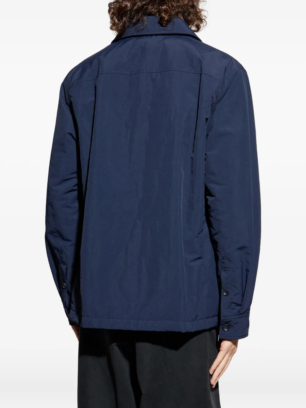Bally Buttoned Pocket Jacket In Blue