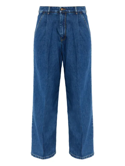 Maison Kitsuné pleated denim jeans
