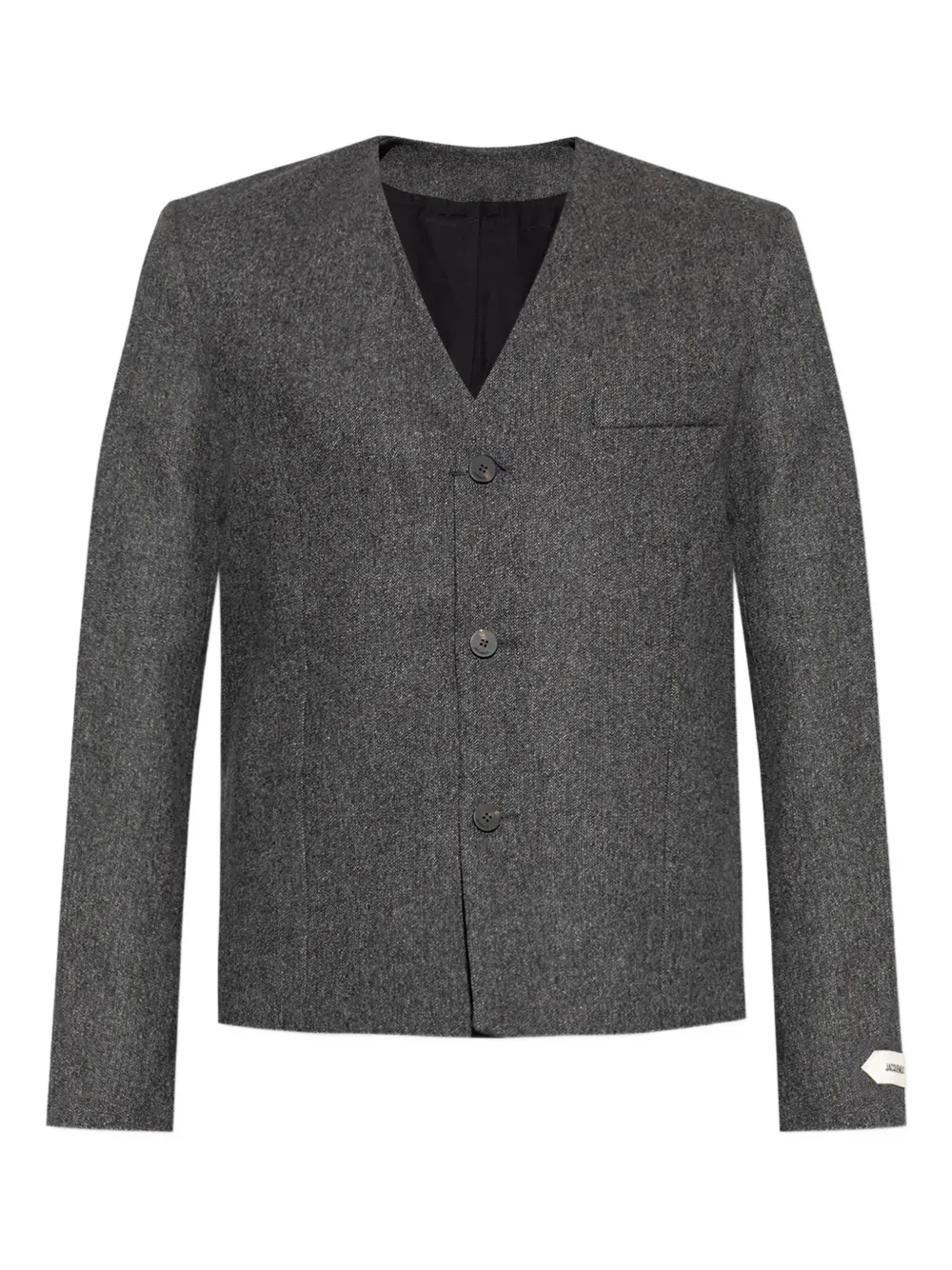 Jacquemus Sera V-neck button jacket | Grey | Image 1