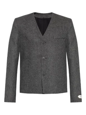 Maison Margiela ノーカラージャケット | グレー | FARFETCH JP
