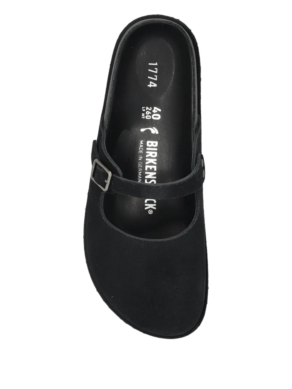 Birkenstock x Become Berlin Maria suede mules Zwart