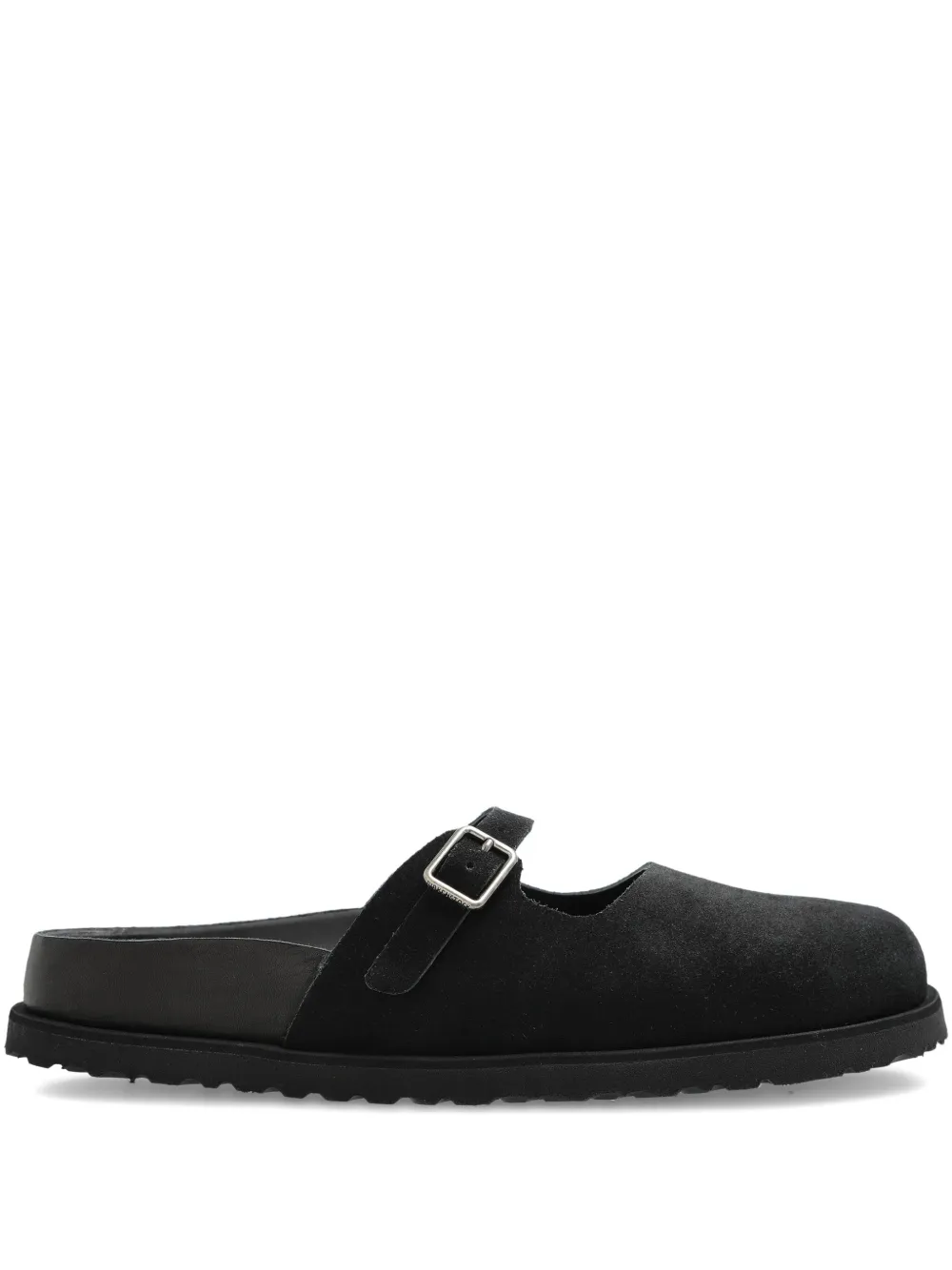 Birkenstock x Become Berlin Maria suede mules Zwart
