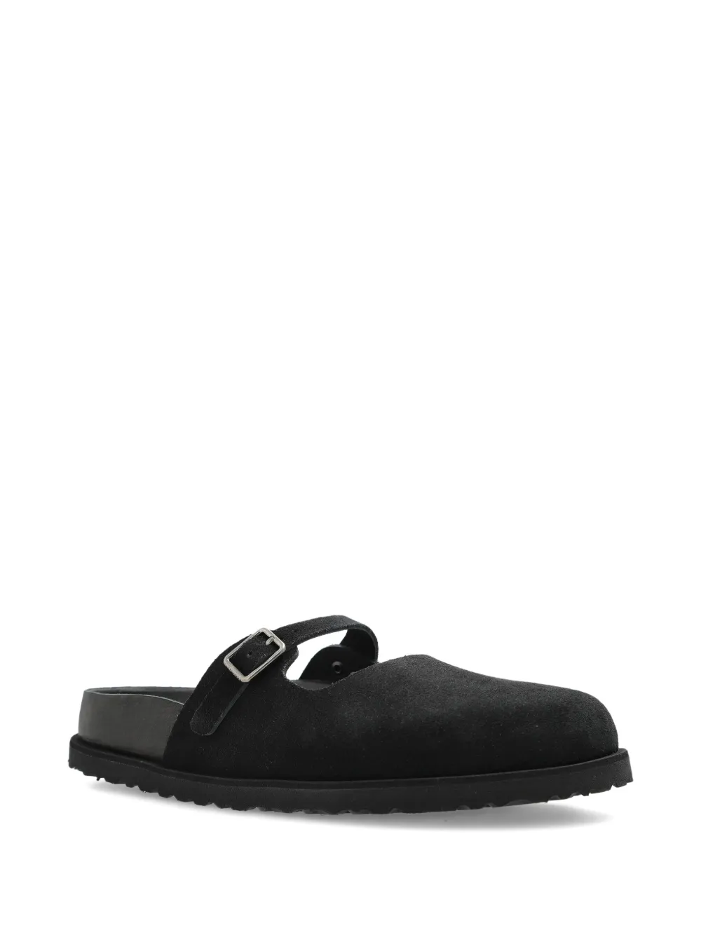 Birkenstock x Become Berlin Maria suede mules Zwart