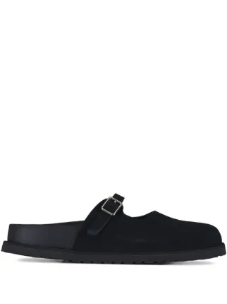 BIRKENSTOCK 1774 Becomes Berlin Maria Suede Mules | Black | FARFETCH