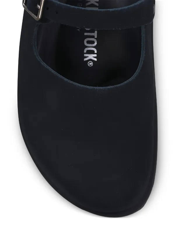 BIRKENSTOCK 1774 Becomes Berlin Maria Suede Mules | Black | FARFETCH