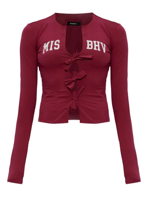 MISBHV blusa con detalle de moño