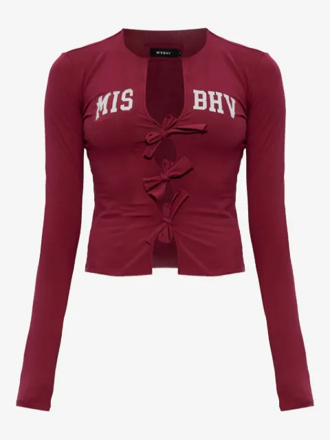 MISBHV blusa con detalle de moño