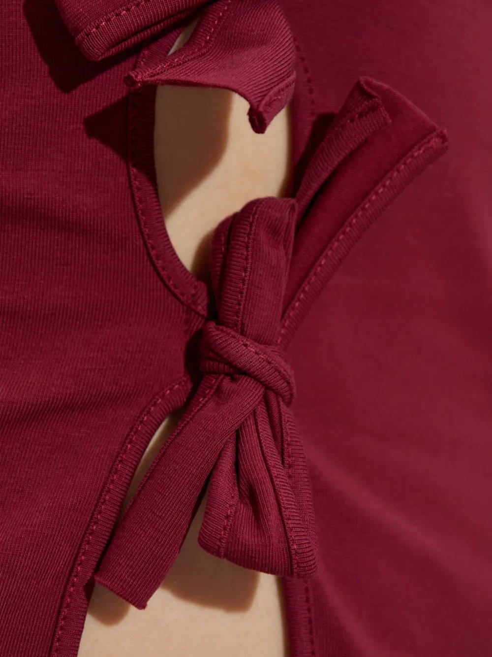 MISBHV Shirt met strikdetail Rood