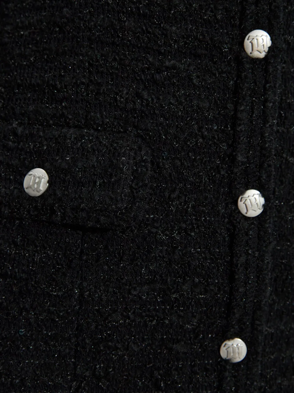 MISBHV Tweed mini-jurk Zwart