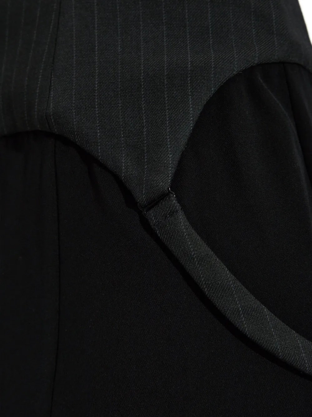 MISBHV Jurk met krijtstreep vlak Zwart