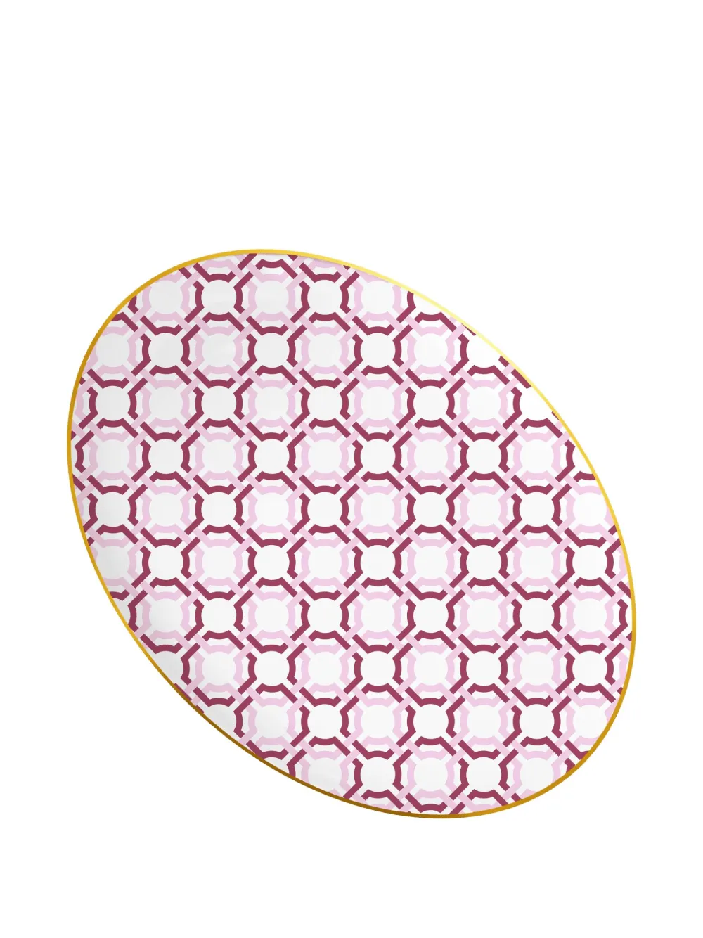 BACI MILANO Firenze geometric-pattern oval platter (31cm x 23cm) | Tableware | Image 2