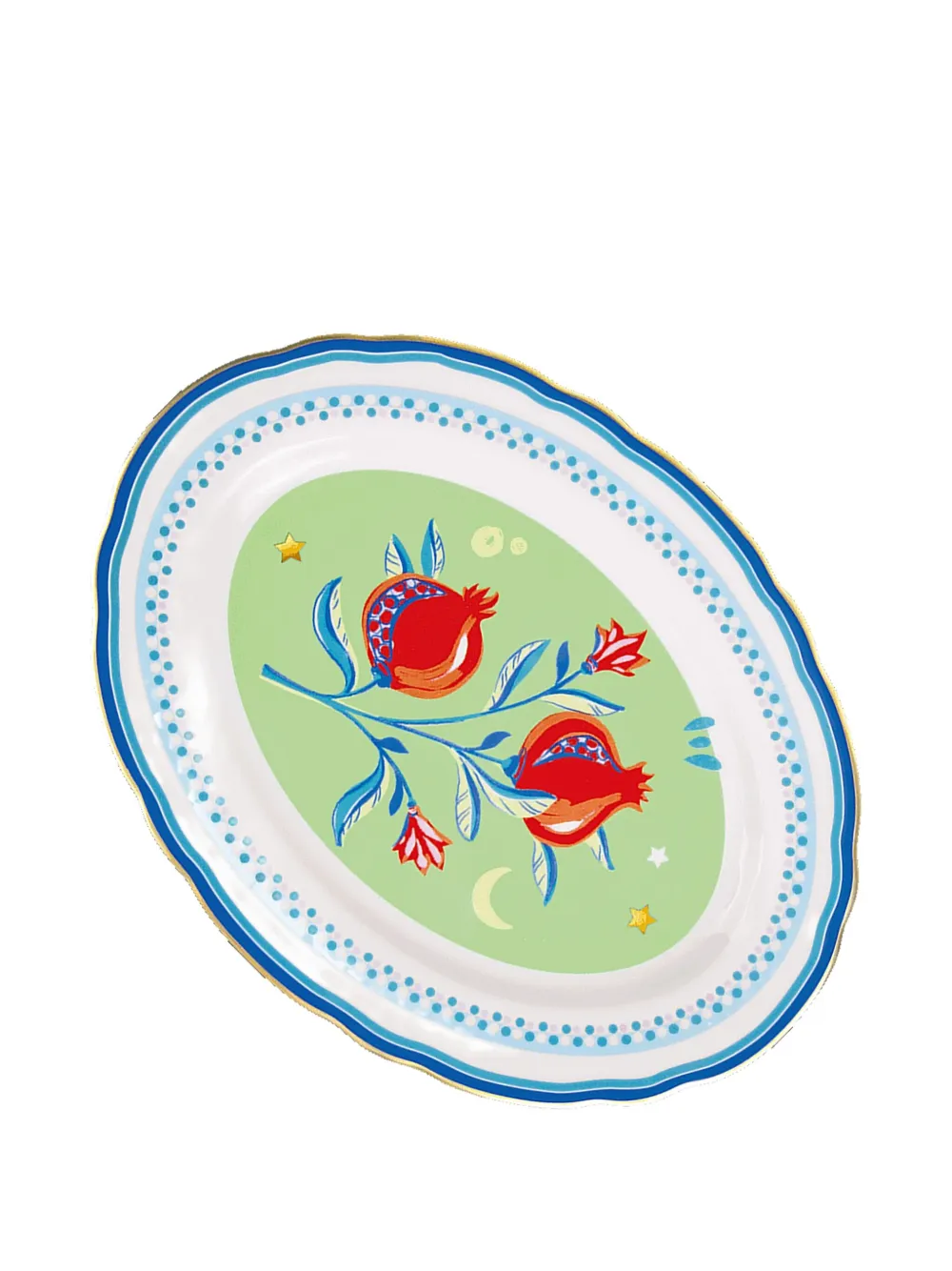 BACI MILANO Mamma Mia pomegranate-print oval platter (34cm x 25cm) | Tableware | Image 2