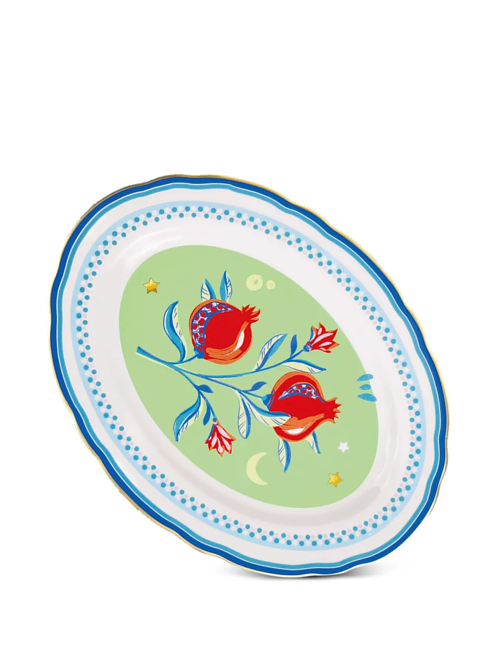 BACI MILANO Mamma Mia pomegranate-print oval platter (34cm x 25cm) | Tableware | Image 2