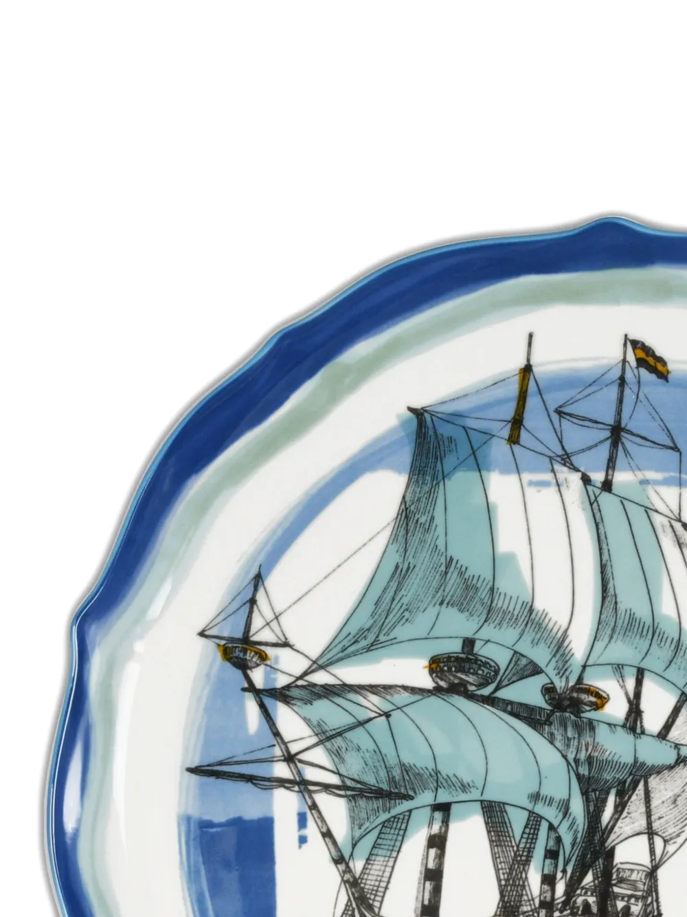 BACI MILANO ship-design scalloped plate (35cm) | Tableware | Image 2