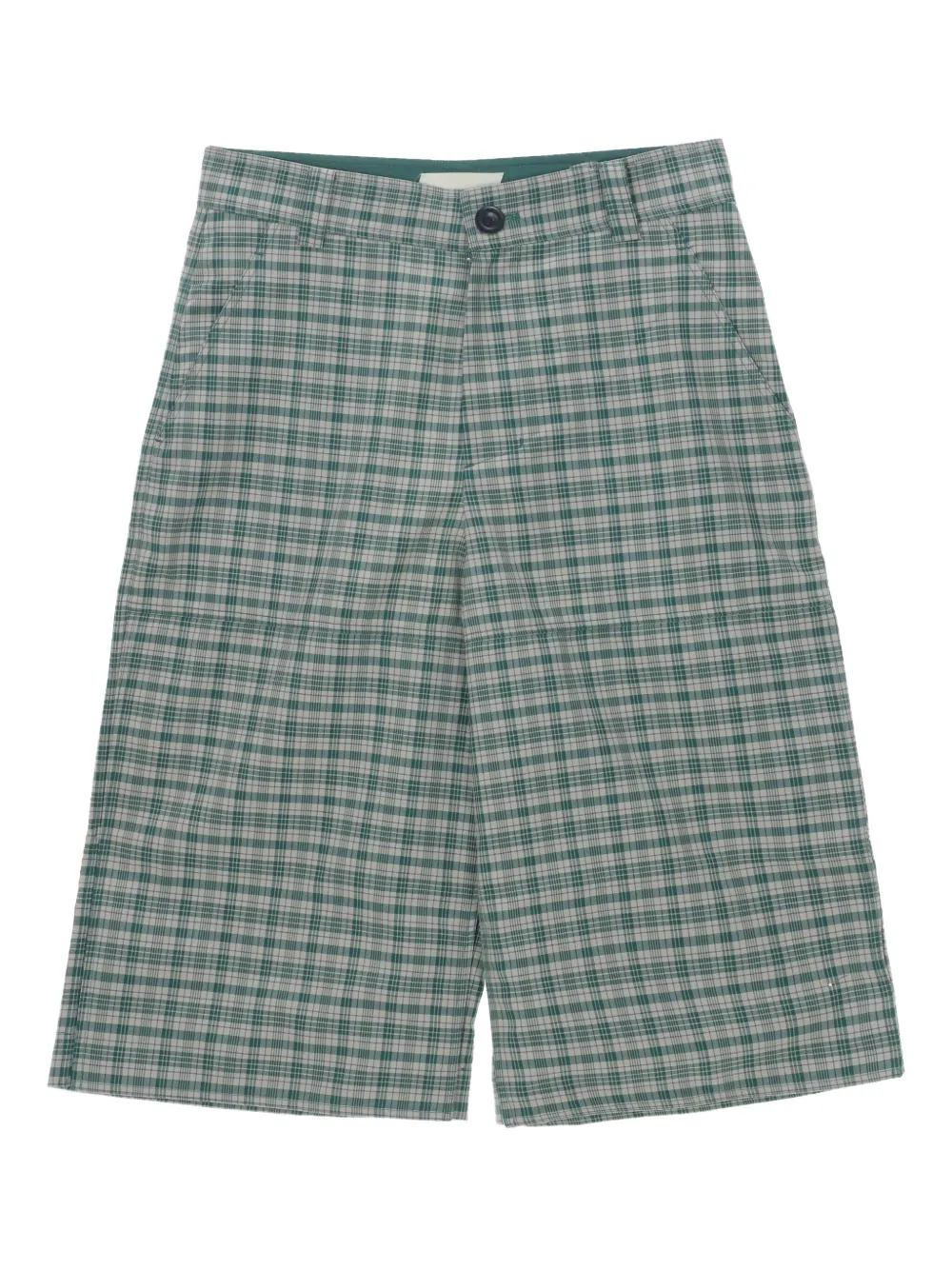 pet-tree-kor 格纹短裤 | 绿色 | Image 1