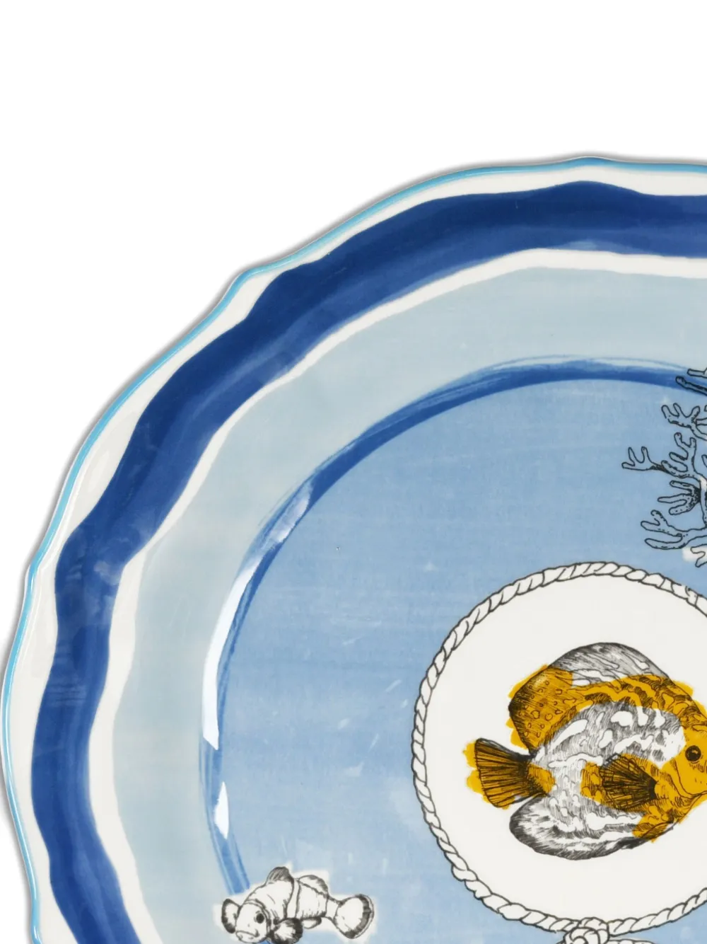 BACI MILANO scalloped-edge fish plate | Tableware | Image 2