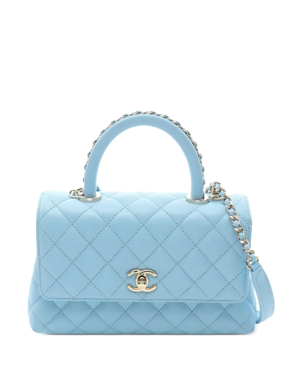 CHANEL Pre-Owned マテラッセ ハンドバッグ - ブルー CHANEL Pre-Owned マテラッセ ハンドバッグ - ブルー
