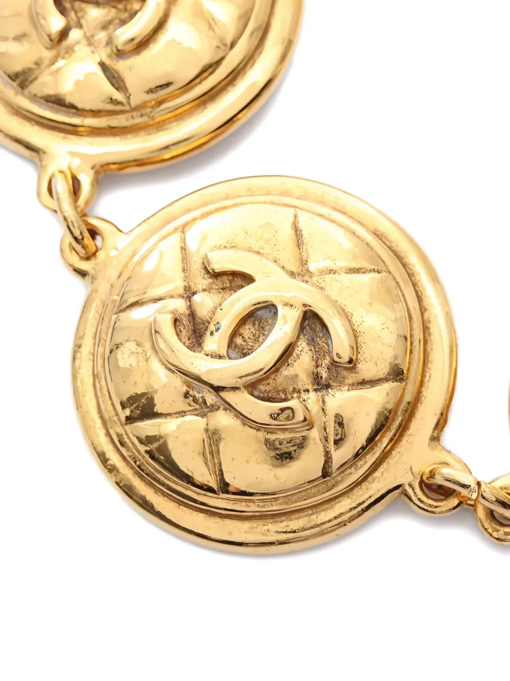 CHANEL Pre-Owned quilted-logo bracelet | Image 2