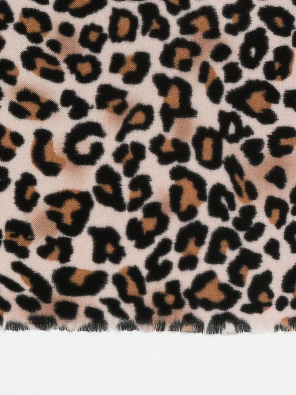 Guess Usa Leopard-print Scarf In Brown