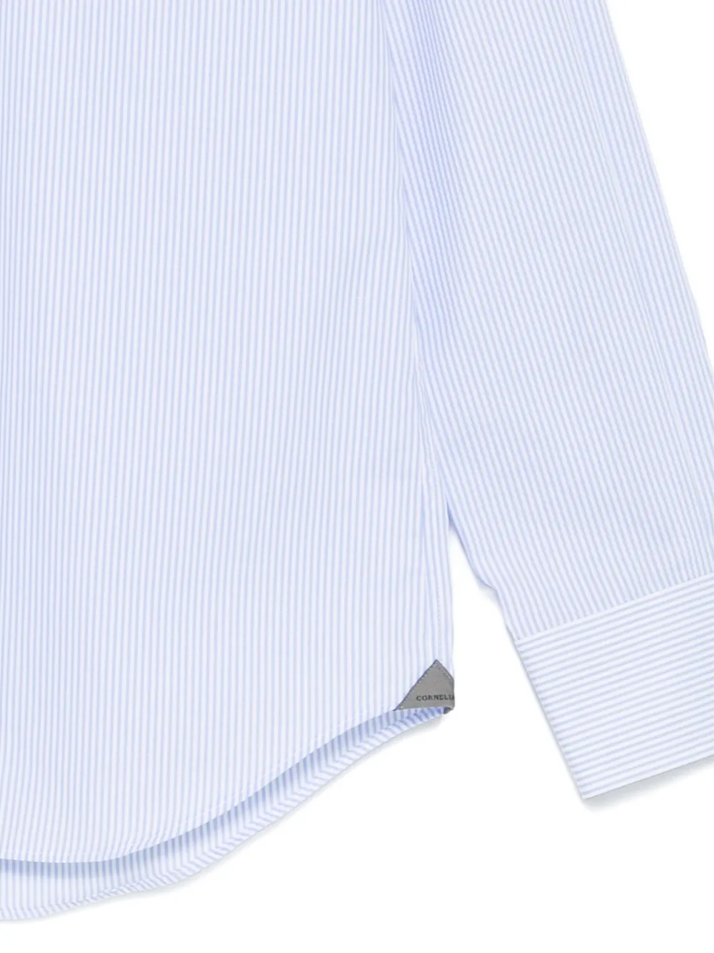 Corneliani Striped Shirt In Blue
