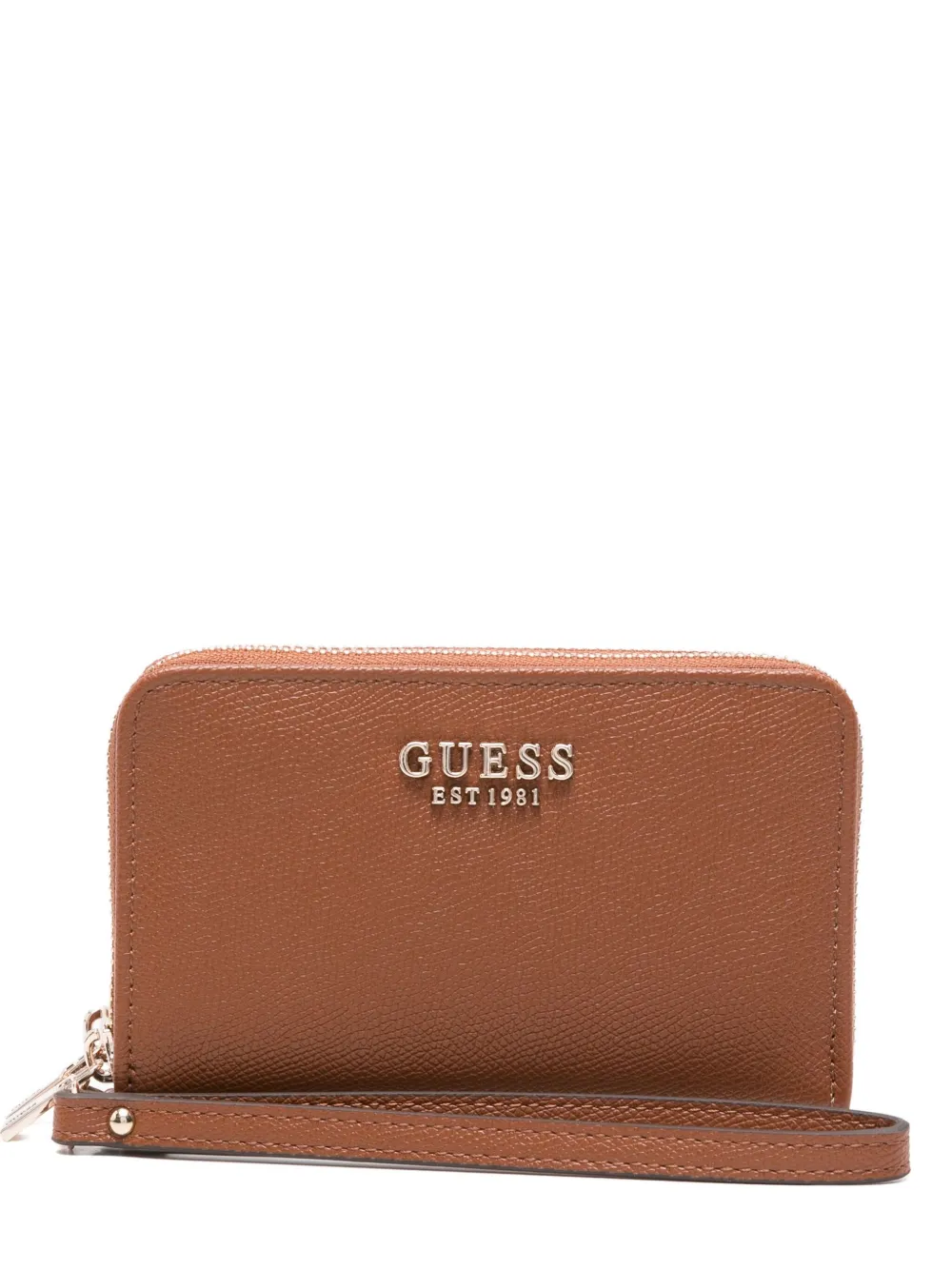 GUESS USA logo-plaque zip wallet | Brown | Image 1