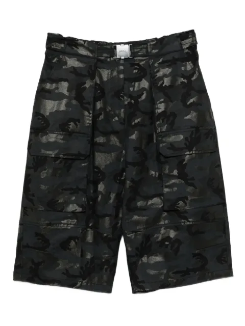 Juun.J camouflage-print cargo shorts