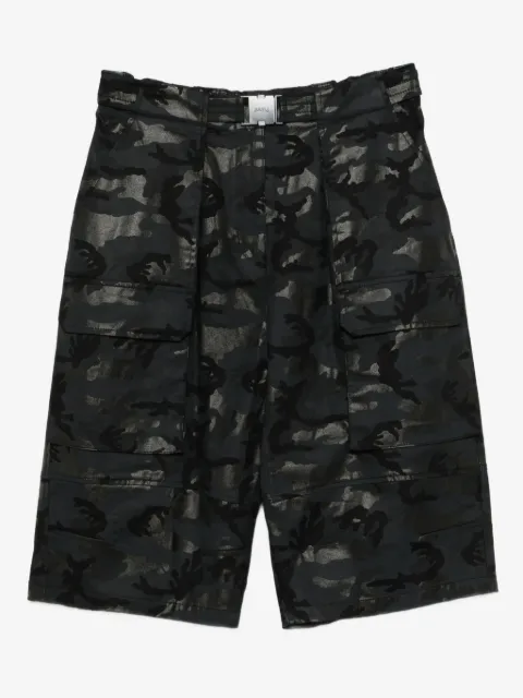 Juun.J kamouflagemönstrade cargoshorts