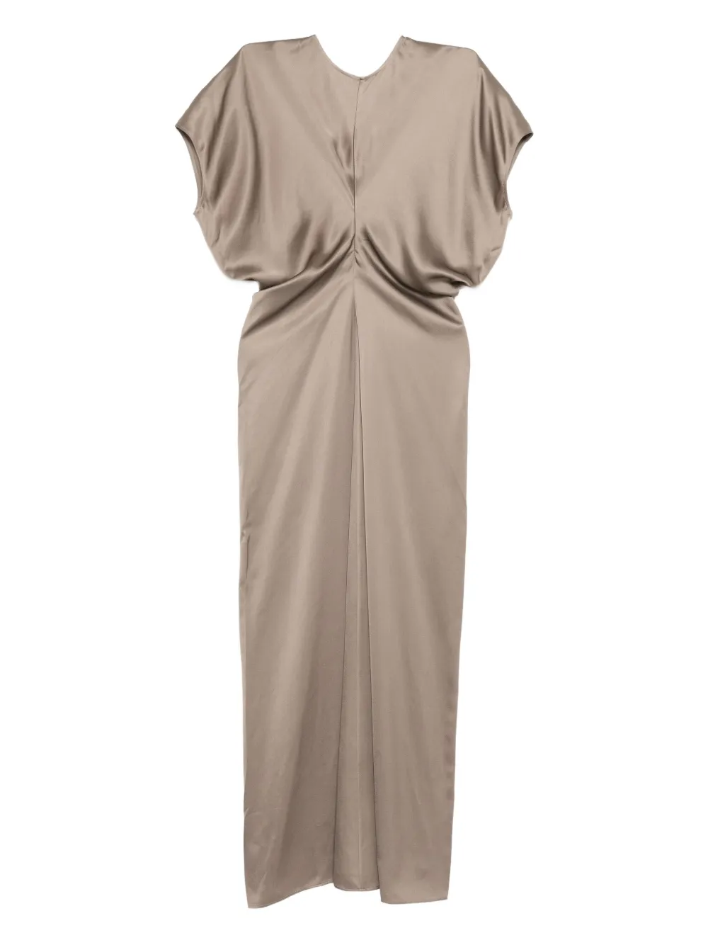 TOTEME slouched-waist dress - ブラウン TOTEME slouched-waist dress - ブラウン