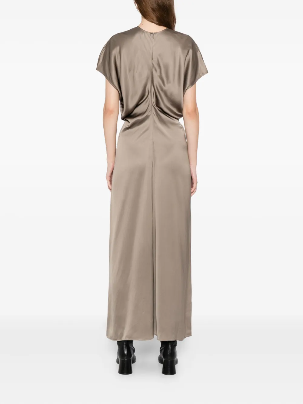 Totême Slouched-waist Dress In Animal Print