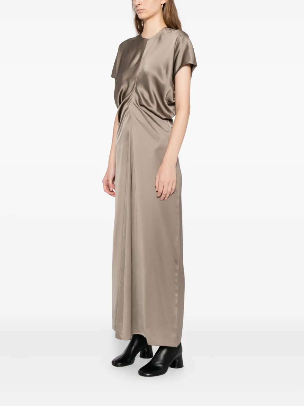 Totême Slouched-waist Dress In Animal Print