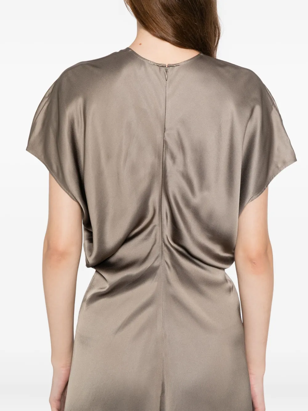 Totême Slouched-waist Dress In Animal Print
