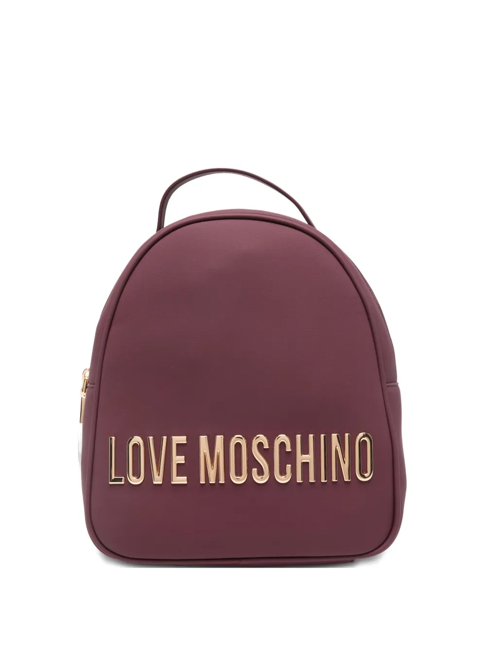 Love Moschino Logo-plaque Backpack In Red