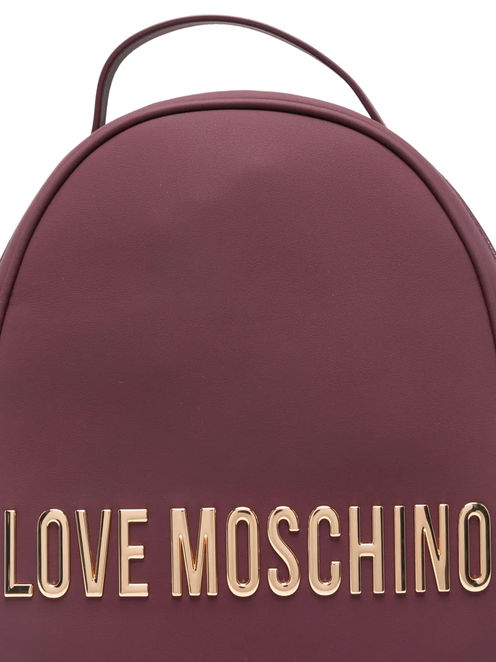 Love Moschino Logo-plaque Backpack In Red