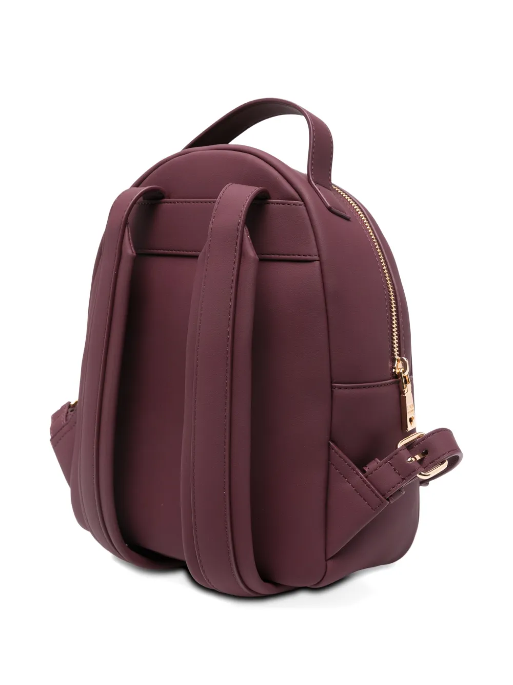 Love Moschino Logo-plaque Backpack In Red
