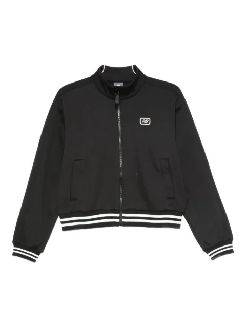 New Balance zip-up striped-cuff jacket