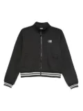 New Balance zip-up striped-cuff jacket - Black