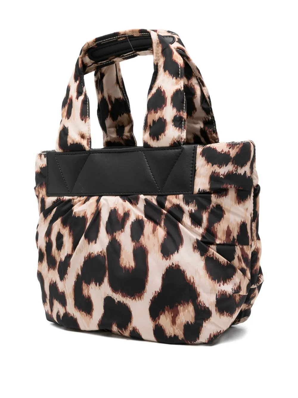 Veecollective Leopard-print Quilted Tote Bag In Neutral