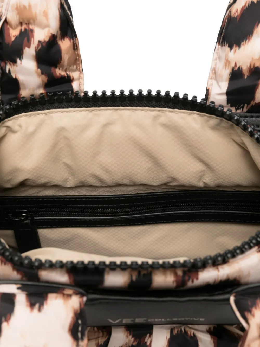 Veecollective Leopard-print Quilted Tote Bag In Neutral