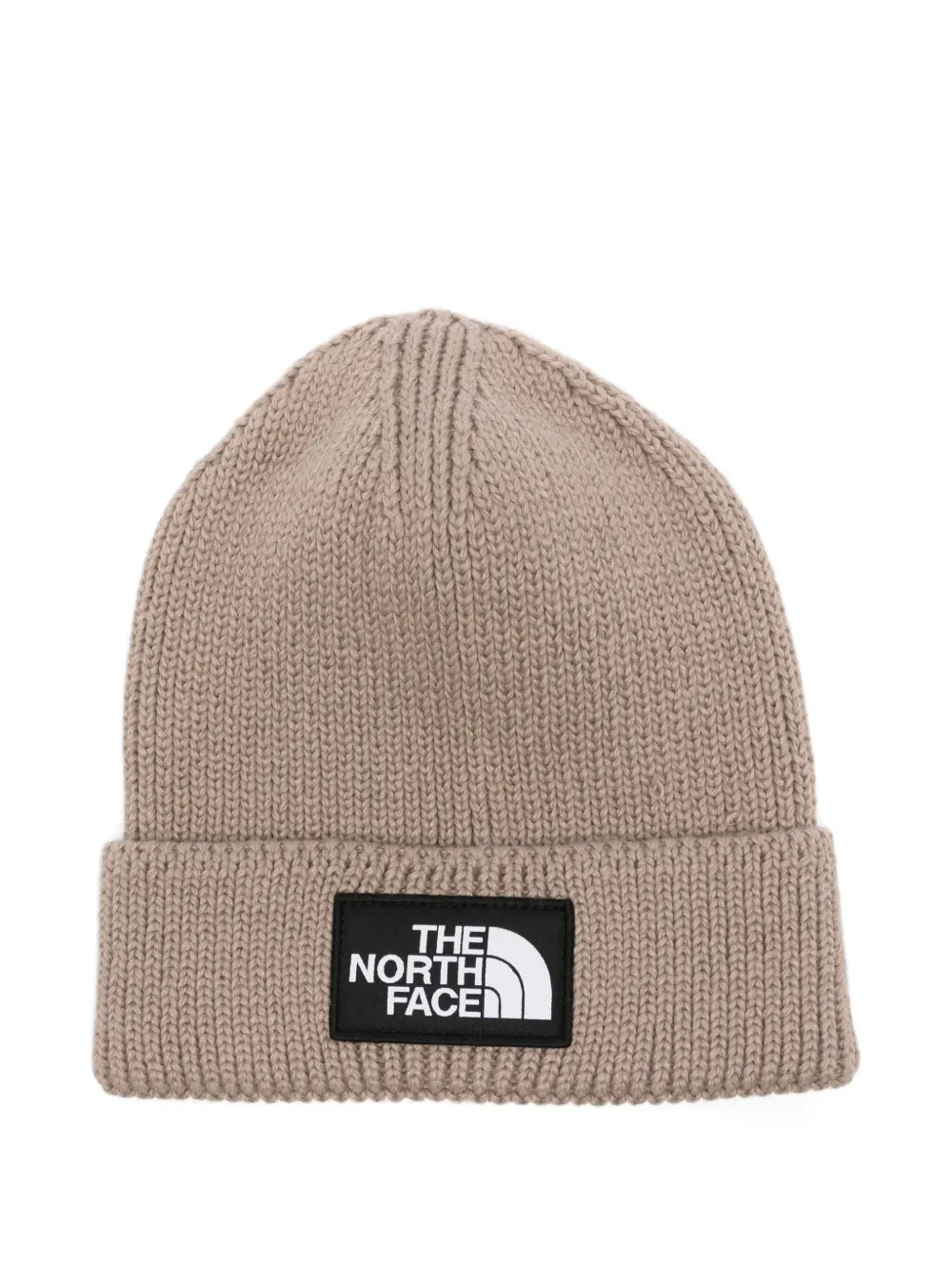 The North Face Logo-patch Beanie In Brown