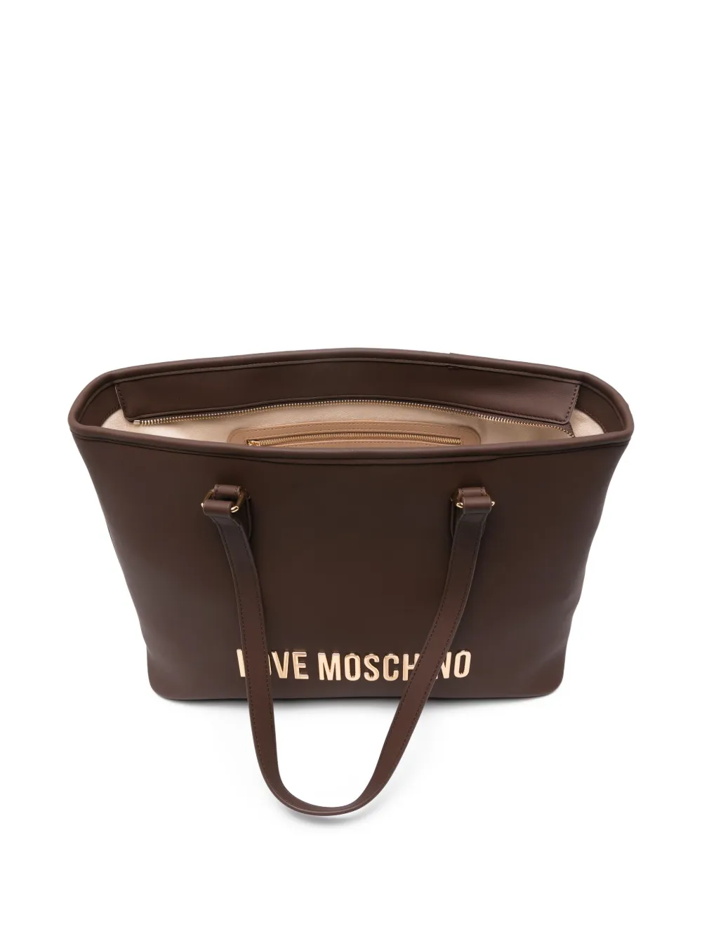 Love Moschino Heuptas met logoplakkaat Bruin