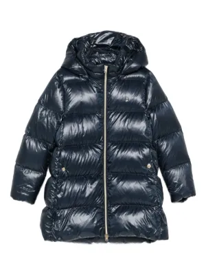 Herno Kids Hooded Puffer Coat | Black | FARFETCH