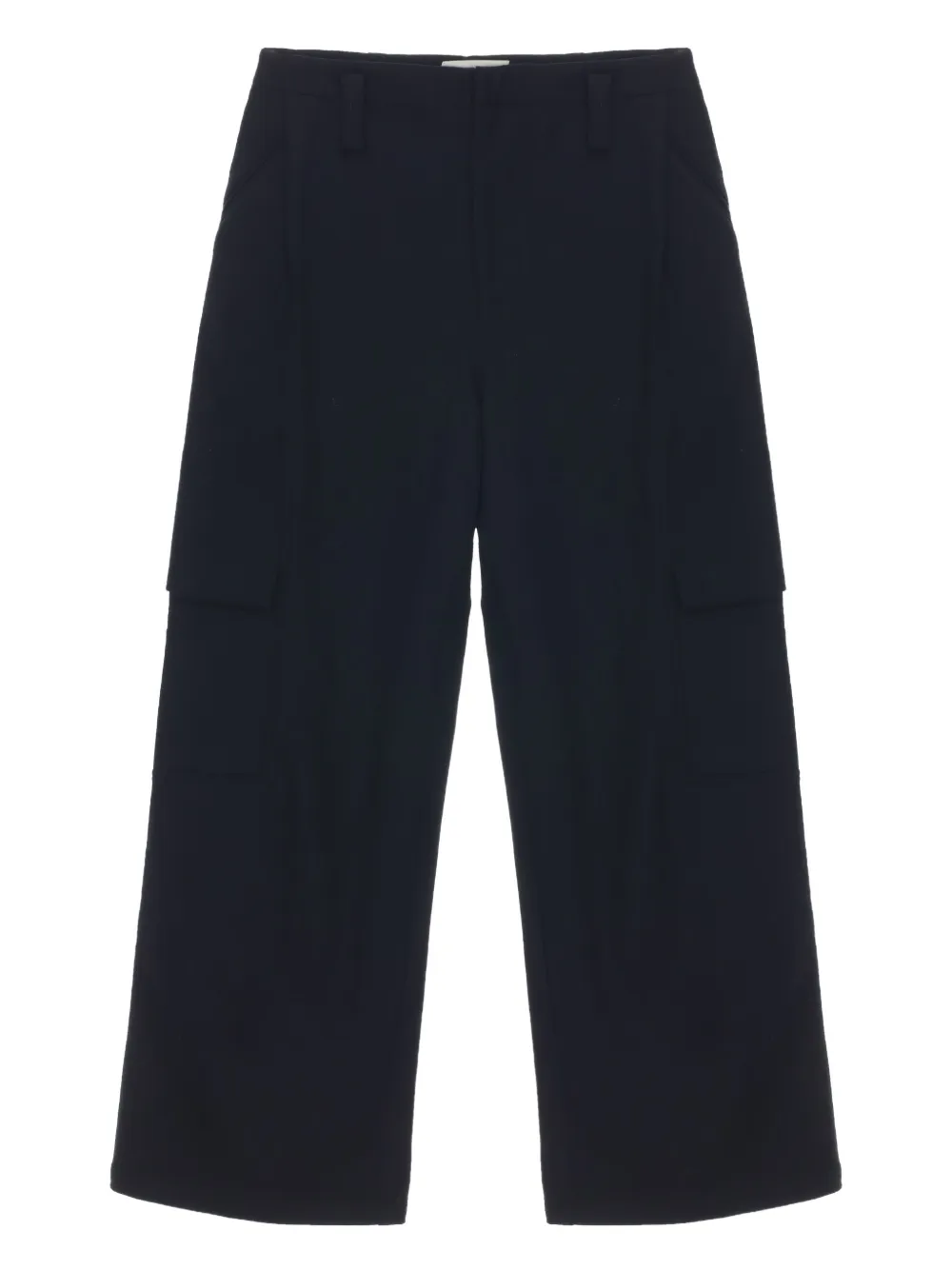 pet-tree-kor Electra 工装口袋羊毛长裤 | 黑色 | Image 1