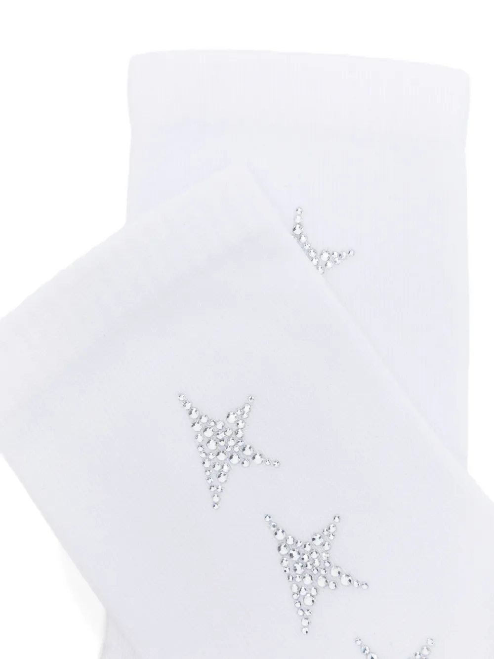 Golden Goose Crystal-embellished Socks In White