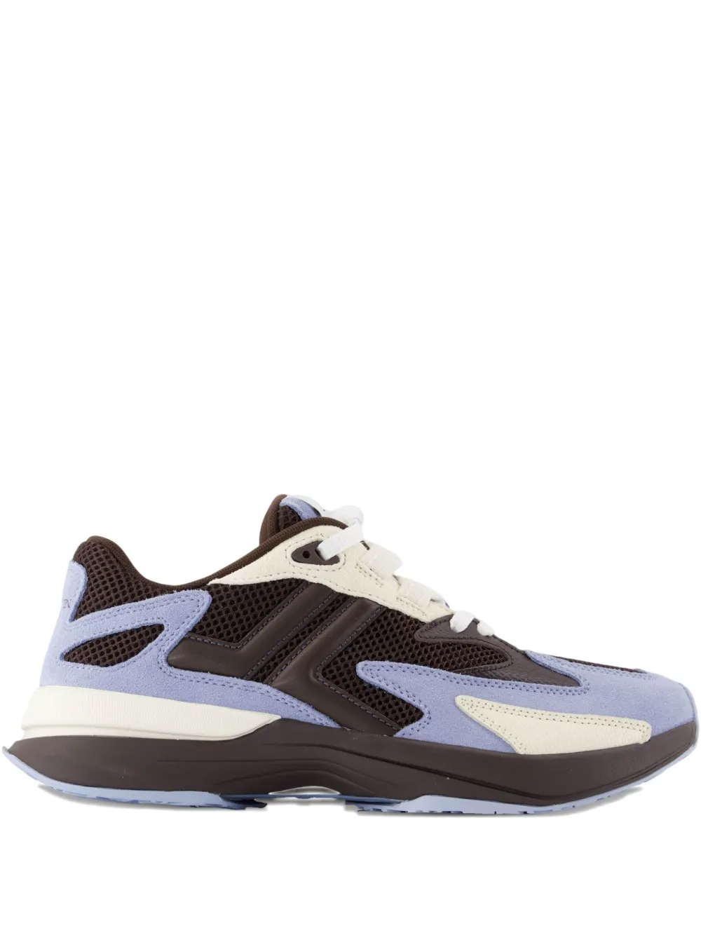 Lanvin JLA mesh-panel suede sneakers Brown