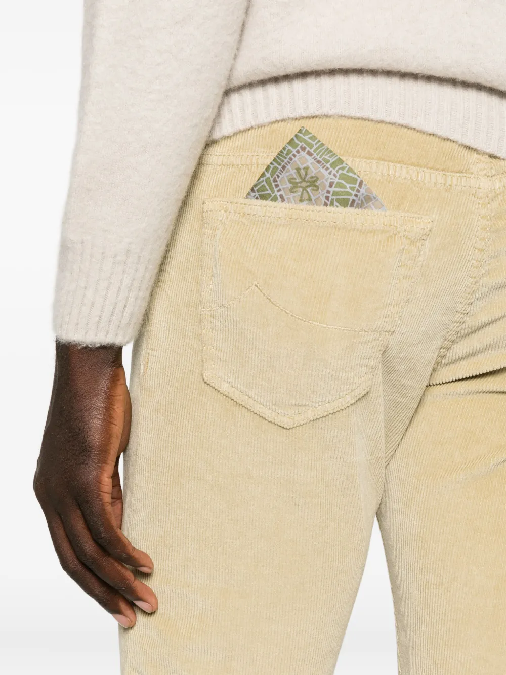 Jacob Cohen Straight-leg-hose Aus Cord In Neutral