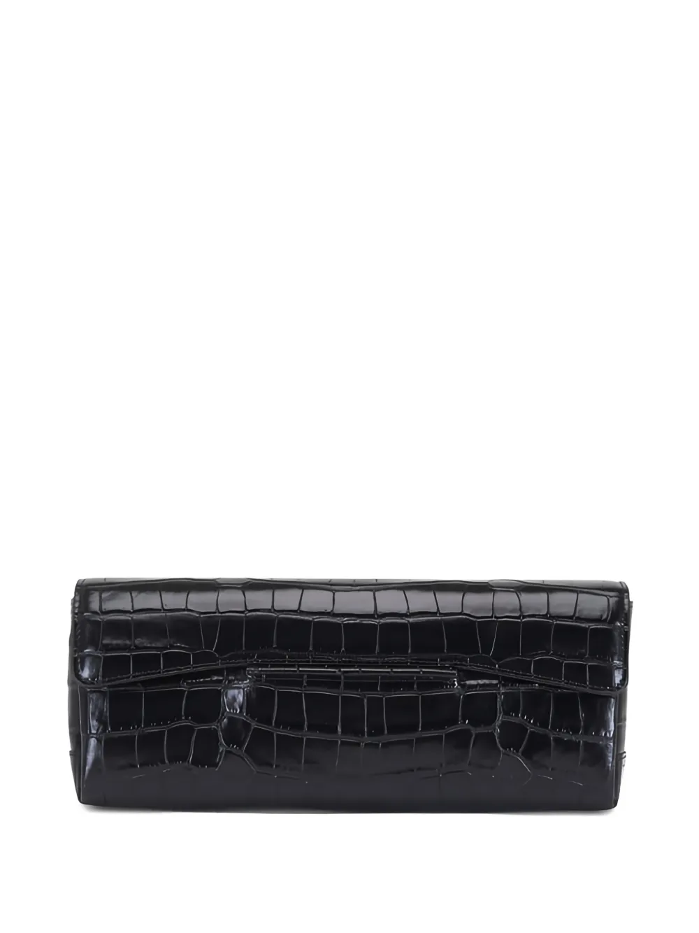 TOTEME crocodile-embossed clutch bag | Black | Image 1