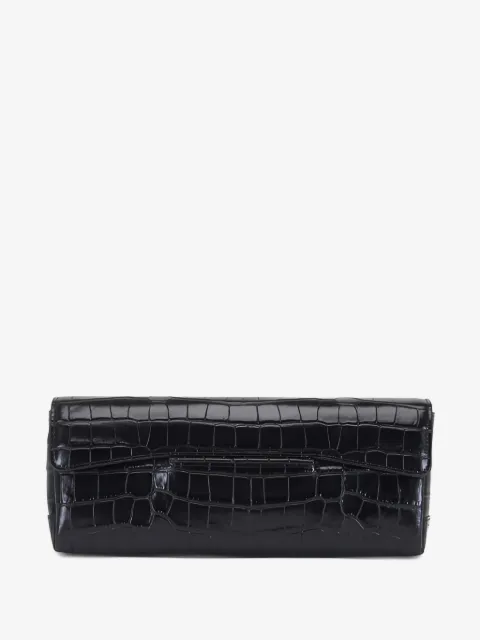 TOTEME soft croco-embossed t-clutch