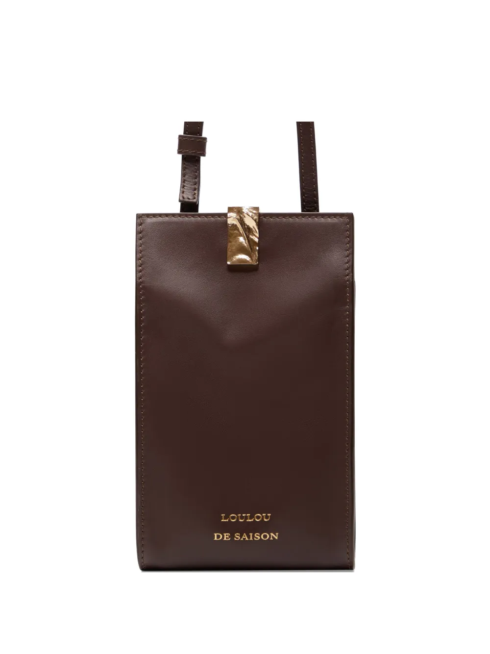 Loulou Studio Hermin Cross Body Bag In Brown