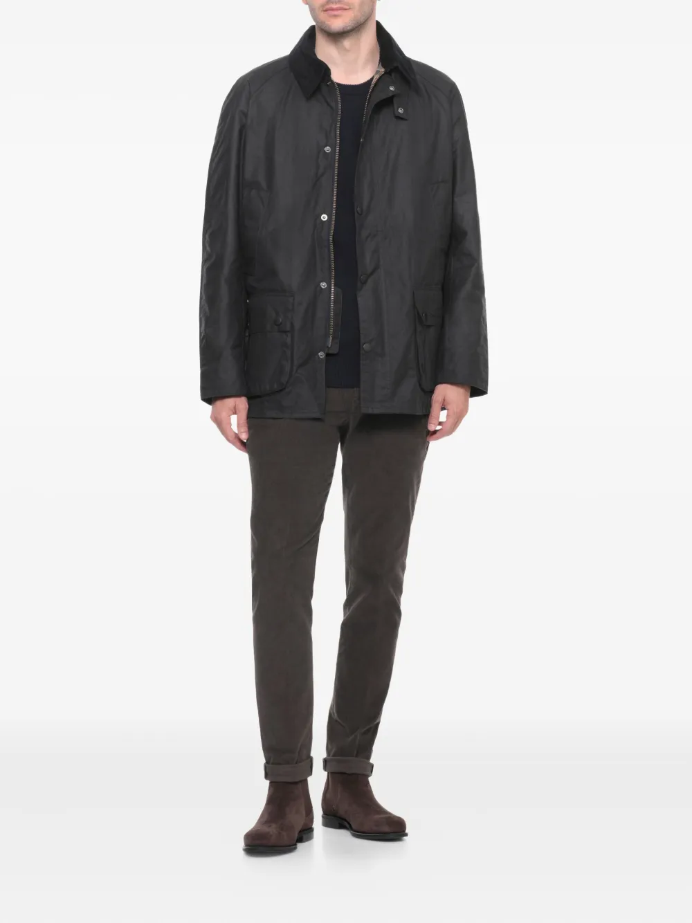 Barbour patch-elbow long-sleeve sweater | Knitted Sweaters | Image 2